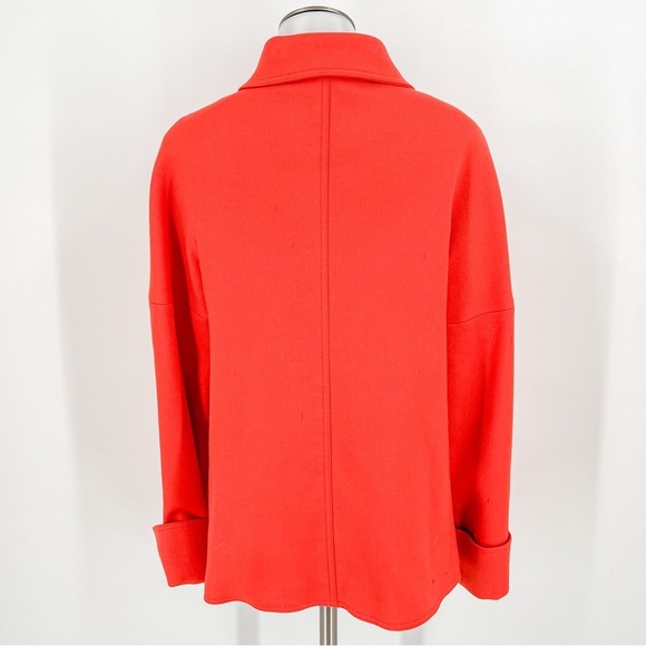 United Colors of Benetton Orange Pea Coat - Picture 5 of 8